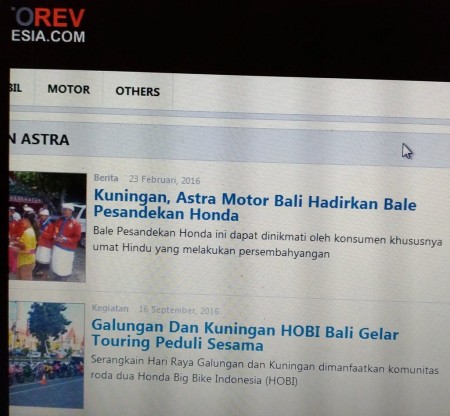 Kuningan Astra Motor Bali Hadirkan Bale Pesandekan Honda