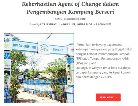 Keberhasilan Agent of Change dalam Pengembangan Kampung Berseri