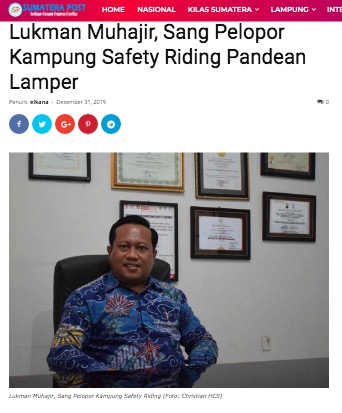 Lukman Muhajir , SH.MH,  Sang Pelopor Kampung Safety Riding Pandean Lamper
