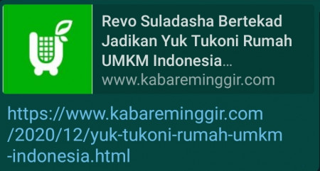 Revo Suladasha Bertekad Jadikan Yuk Tukoni Rumah UMKM Indonesia