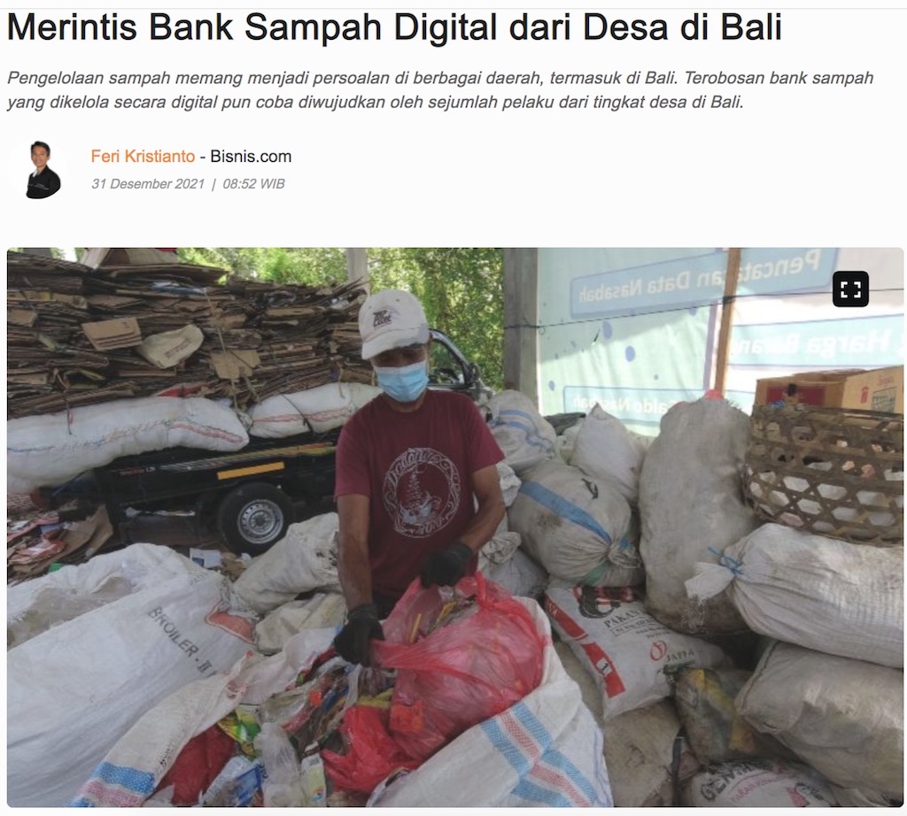 Merintis Bank Sampah Digital Dari Desa di Bali