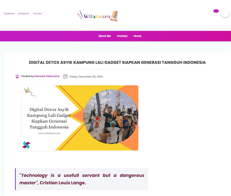Digital Detox Asyik Kampung Lali Gadget Siapkan Generasi Tangguh Indonesia