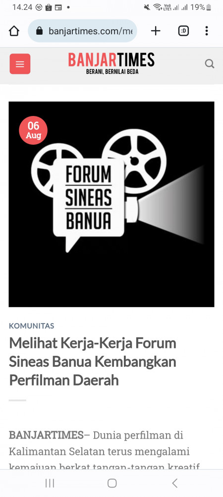 Melihat Kerja-Kerja Forum Sineas Banua Kembangkan Perfilman Daerah