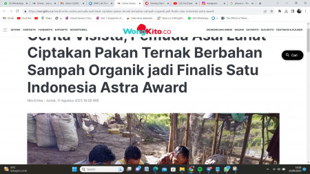Cerita Visista, Pemuda Asal Lahat Ciptakan Pakan Ternak Berbahan Sampah Organik jadi Finalis Satu Indonesia Astra Award
