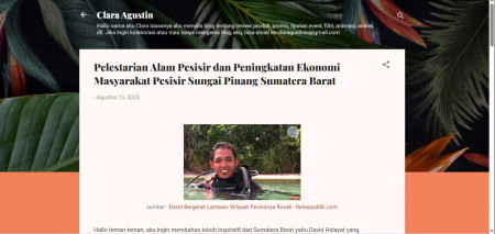 Pelestarian Alam Pesisir dan Peningkatan Ekonomi Masyarakat Pesisir Sungai Pinang Sumatera Barat