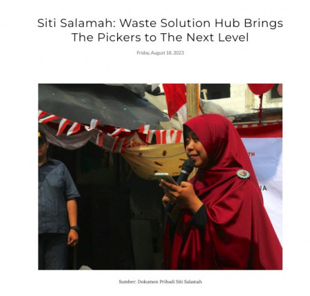 Siti Salamah: Waste Solution Hub Brings The Pickers to The Next Level
