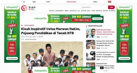 Kisah Inspiratif Ustaz Marwan Hakim, Pejuang Pendidikan di Tanah NTB