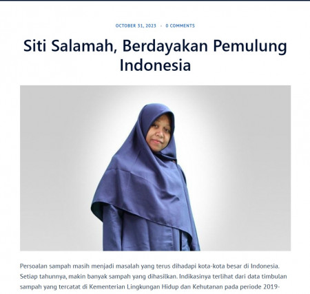 Siti Salamah, Berdayakan Pemulung Indonesia