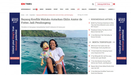 Bayang Konflik Maluku Antarkan Eklin Amtor de Fretes Jadi Pendongeng