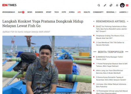 Langkah Konkret Yoga Pratama Dongkrak Hidup Nelayan Lewat Fish Go