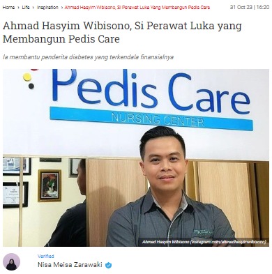 Ahmad Hasyim Wibisono, Si Perawat Luka yang Membangun Pedis Care