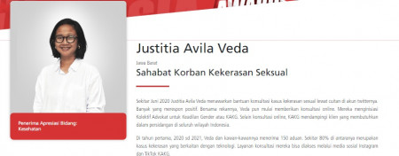 Justitia Avila Veda, Pengacara Andal yang Siap Dampingi Korban Pelecehan Seksual