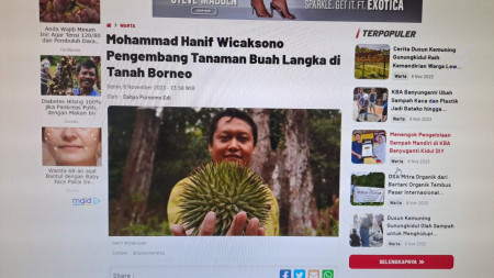 Mohammad Hanif Wicaksono Pengembang Tanaman Buah Langka di Tanah Borneo